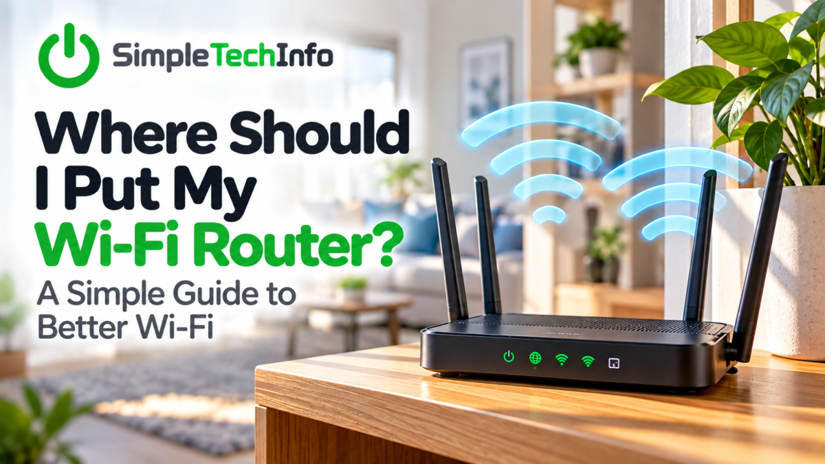 Where Should I Put My Wi-Fi Router? A Better Location for Better Wi-Fi