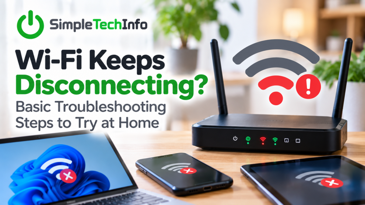 Wi-Fi Keeps Disconnecting? Basic Troubleshooting Steps to Try at Home