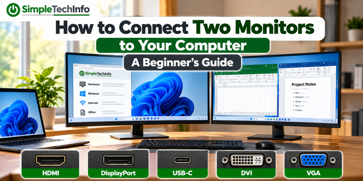 How to Connect Two Monitors to Your Computer: A Beginner’s Guide