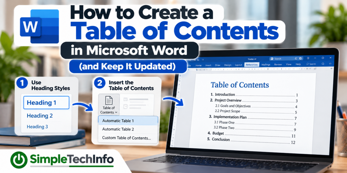 How to Create a Table of Contents in Microsoft Word (and Keep It Updated)
