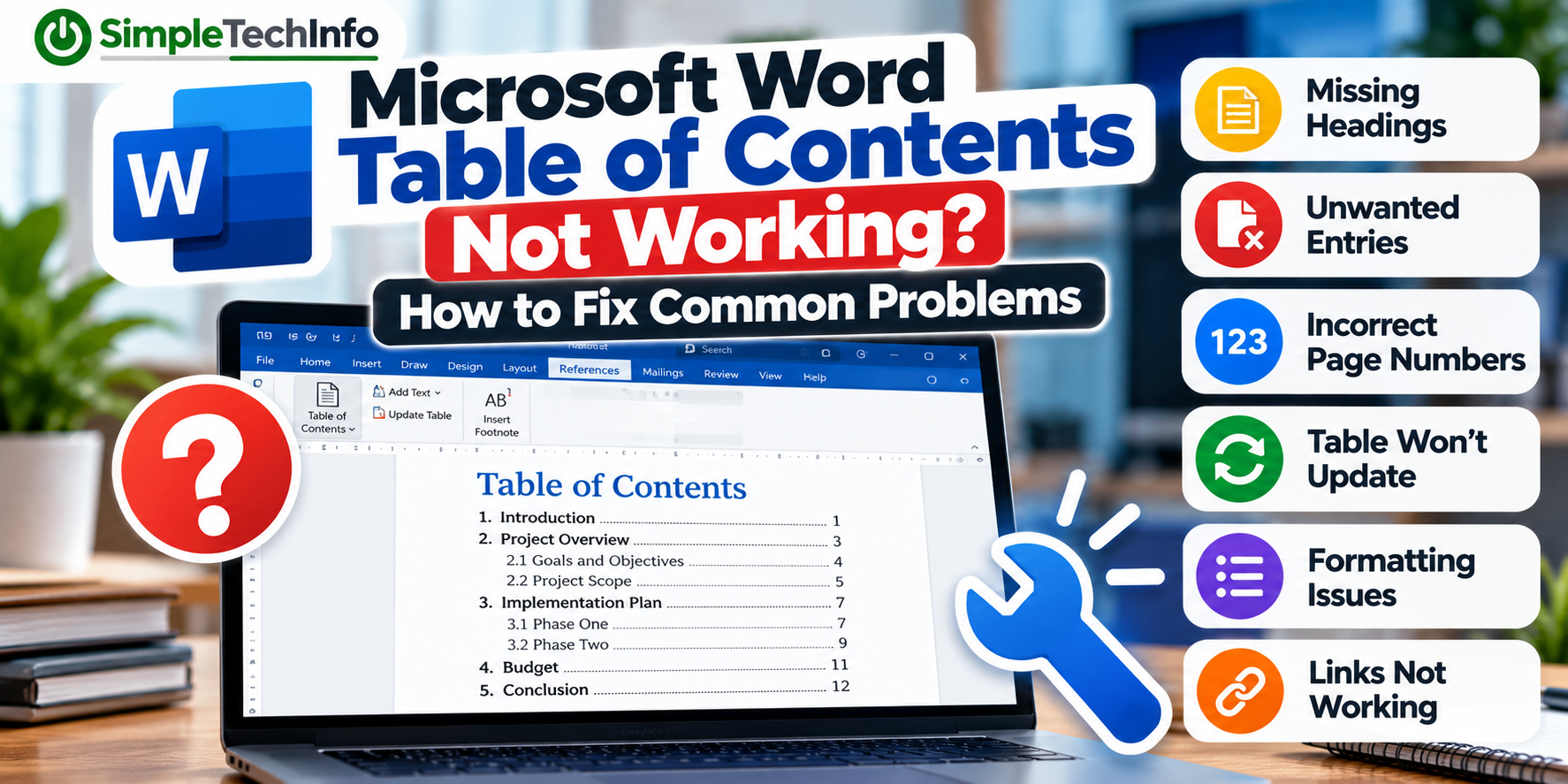 Microsoft Word Table of Contents Not Working? How to Fix Common Problems